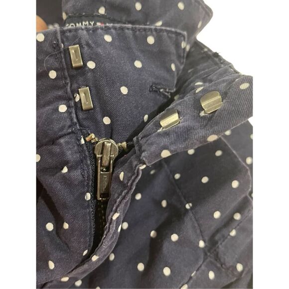 Tommy Hilfiger Navy White Polka Dot Chino Shorts - Size 2 - Picture 10 of 10
